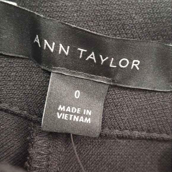 Ann Taylor Black Wide Leg  Women's Suit Pants Size 0 NWT - Picture 5 of 8